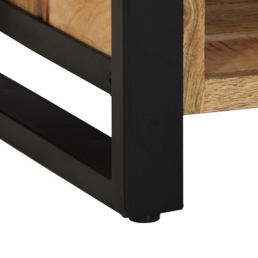 vidaXL Παγκάκι Παπουτσιών 100x40x50cm Μασίφ Ξύλο Μάνγκο 1 τεμ.
