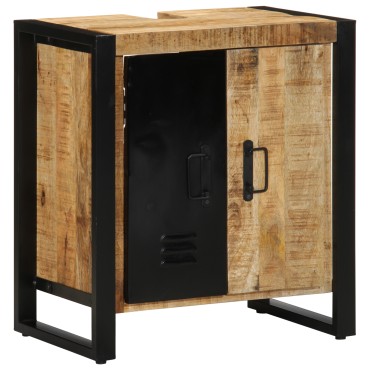 vidaXL Ντουλάπι Μπάνιου 55x35x60cm Μασίφ Ξύλο Μάνγκο