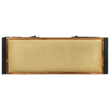 vidaXL Παγκάκι Επίπλου Πολύχρωμο 100x35x50cm Στέρεο Ξύλο Ανακυκλωμένο 1 τεμ.