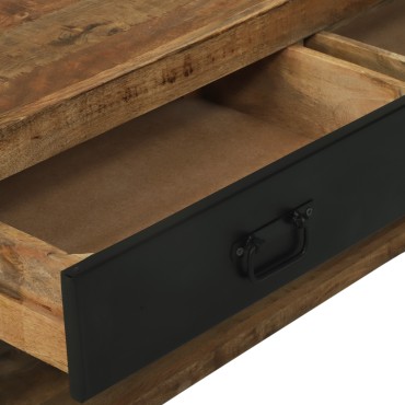 vidaXL Ράφι Ρούχων με γάντζους και ράφια 110x40x185cm Μασίφ ξύλο μάνγκο 1 τεμ.
