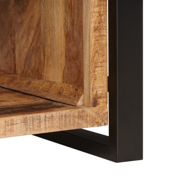 vidaXL Παγκάκι με αποθήκευση Καφέ 80x35x40cm Μασίφ ξύλο μάνγκο 1 τεμ.