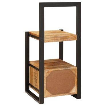 vidaXL Κονσόλα εισόδου 40x40x90 εκ Στέρεο τραχύ ξύλο μάνγκο
