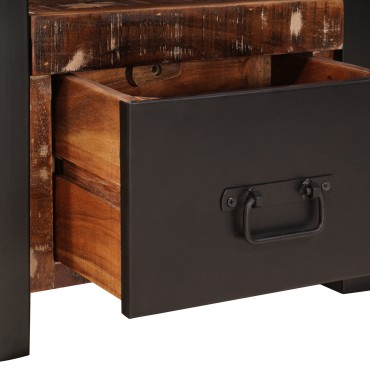 vidaXL Stand για ρούχα Πολύχρωμο 40x40x90 εκ Μασίφ Ανακυκλωμένο Ξύλο