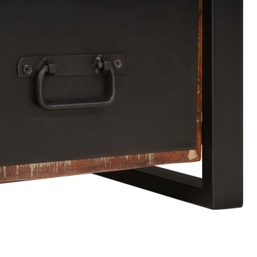 vidaXL Stand για ρούχα Πολύχρωμο 40x40x90 εκ Μασίφ Ανακυκλωμένο Ξύλο
