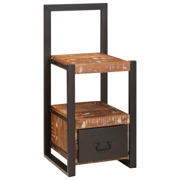 vidaXL Stand για ρούχα Πολύχρωμο 40x40x90 εκ Μασίφ Ανακυκλωμένο Ξύλο