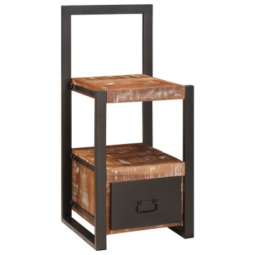 vidaXL Stand για ρούχα Πολύχρωμο 40x40x90 εκ Μασίφ Ανακυκλωμένο Ξύλο