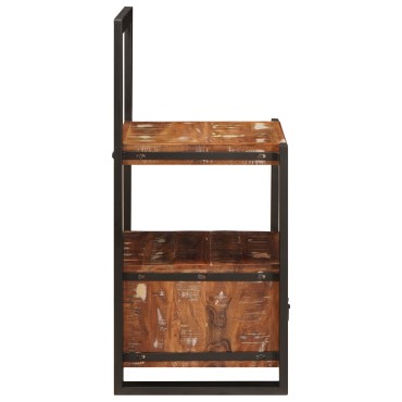 vidaXL Stand για ρούχα Πολύχρωμο 40x40x90 εκ Μασίφ Ανακυκλωμένο Ξύλο