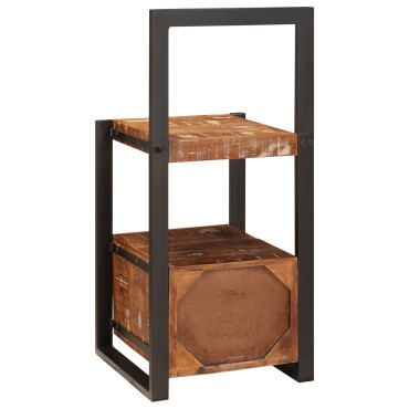 vidaXL Stand για ρούχα Πολύχρωμο 40x40x90 εκ Μασίφ Ανακυκλωμένο Ξύλο