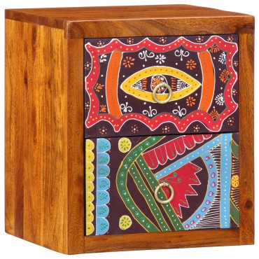 vidaXL Κομοδίνα 2 τεμ. 35x30x40cm Μασίφ Ξύλο Ακακίας