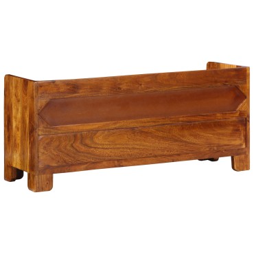 vidaXL Παγκάκι παπουτσιών 100x35x45cm από μασίφ ξύλο Ακακίας 1 τεμ.