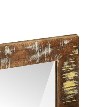 vidaXL Καθρέφτης Μπάνιου 50x22x70 εκ. Στερεό Ξύλο Ανακυκλωμένο