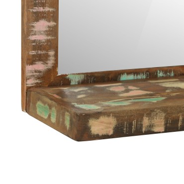 vidaXL Καθρέφτης Μπάνιου 50x22x70 εκ. Στερεό Ξύλο Ανακυκλωμένο
