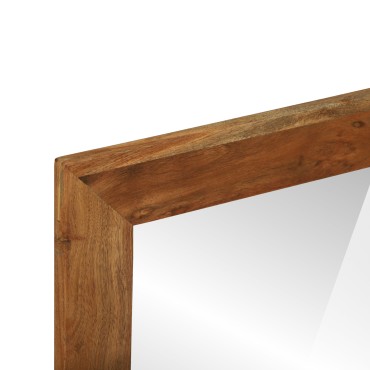 vidaXL Καθρέφτης Μπάνιου 50x22x70 εκ. Μασίφ Ξύλο Ακακίας