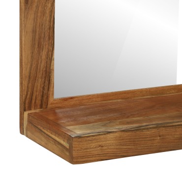 vidaXL Καθρέφτης Μπάνιου 50x22x70 εκ. Μασίφ Ξύλο Ακακίας