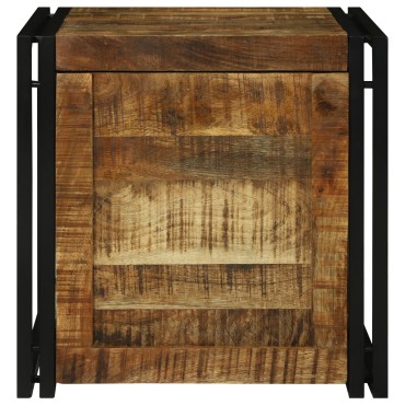 vidaXL κουτί αποθήκευσης 50x50x50cm Στερεό Τραχύ Ξύλο Μάνγκο