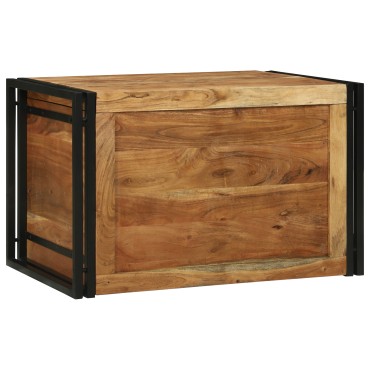 vidaXL Κουτί Αποθήκευσης 80x50x50cm Μασίφ Ξύλο Ακακίας 1 τεμ.