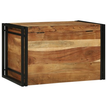 vidaXL Κουτί Αποθήκευσης 80x50x50cm Μασίφ Ξύλο Ακακίας 1 τεμ.