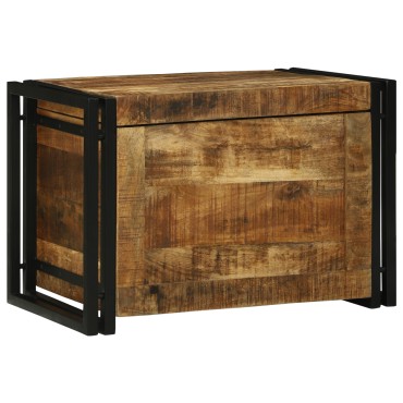 vidaXL Κουτί αποθήκευσης 60x40x41cm Μασίφ τραχύ ξύλο μάνγκο