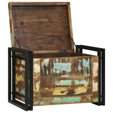 vidaXL Κουτί Αποθήκευσης 60x40x41cm Μασίφ Ξύλο Ανακυκλωμένο 1 τεμ.