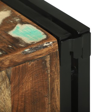 vidaXL Ράφι Κρασιού 35x35x39cm Στερεό Ανακτηθέν Ξύλο 1 τεμ.