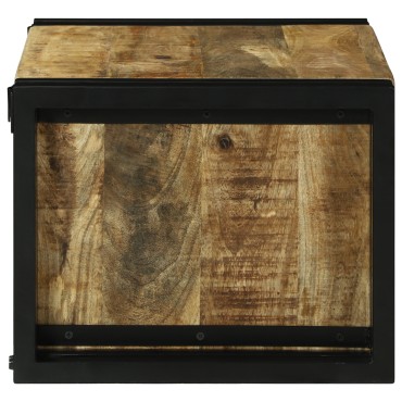vidaXL Ράφι Κρασιού 2 τεμ. 46x35x27,5cm Στερεό ξύλο μάνγκο