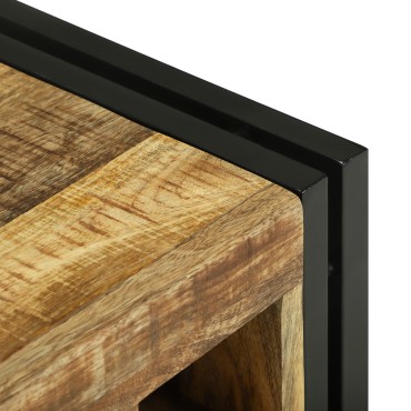 vidaXL Ράφι Κρασιού 2 τεμ. 46x35x27,5cm Στερεό ξύλο μάνγκο