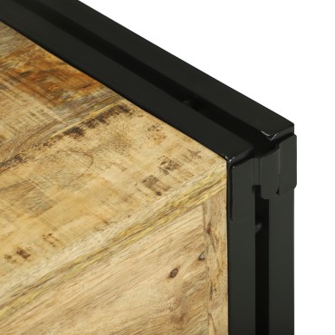 vidaXL Ράφι Κρασιού 2 τεμ. 46x35x27,5cm Στερεό ξύλο μάνγκο