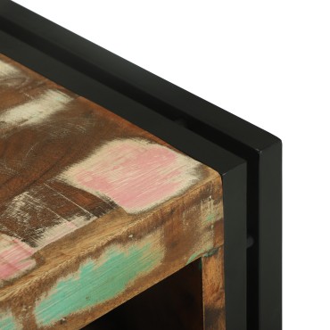 vidaXL Ράφι Κρασιού 2 τεμ. 46x35x27,5cm Στερεό Ανακτηθέν Ξύλο
