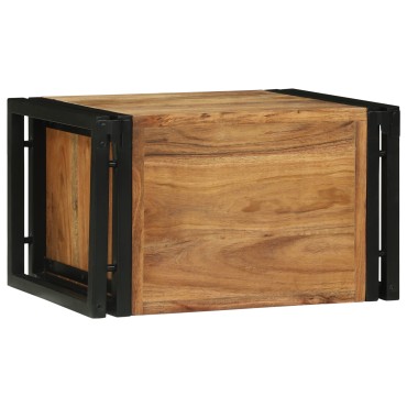 vidaXL Ράφι Κρασιού 2 τεμ. 46x35x27,5cm Στερεό Ξύλο Ακακίας
