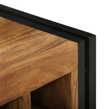 vidaXL Ράφι Κρασιού 2 τεμ. 46x35x27,5cm Στερεό Ξύλο Ακακίας