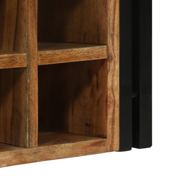 vidaXL Ράφι Κρασιού 2 τεμ. 46x35x27,5cm Στερεό Ξύλο Ακακίας