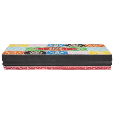 vidaXL Ράφια Τοίχου 2 τεμ. 40x20x6cm Στρατιωτικό Ξύλο Μάγκο