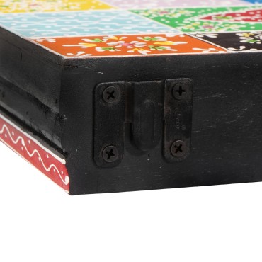 vidaXL Ράφια Τοίχου 2 τεμ. 40x20x6cm Στρατιωτικό Ξύλο Μάγκο