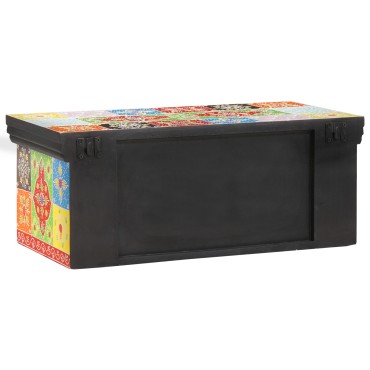 vidaXL Κάστρο τηλεόρασης τοίχου 60x30x24cm από συμπαγές ξύλο Rough Mango