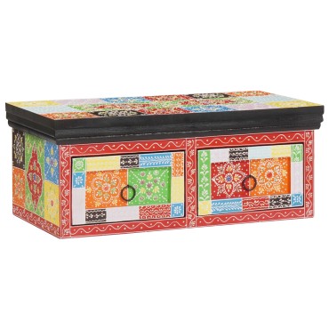 vidaXL Κάστρο τηλεόρασης τοίχου 60x30x24cm από συμπαγές ξύλο Rough Mango