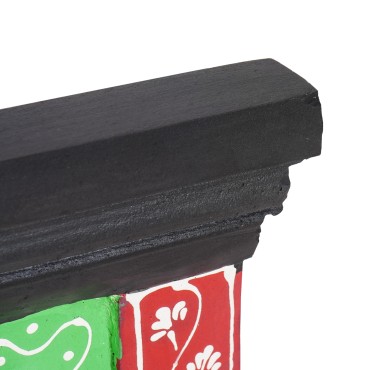 vidaXL Κρεμάστρα Μαύρο 80 x 25 x 2 cm Στερεό ξύλο μάνγκο