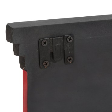 vidaXL Κρεμάστρα Μαύρο 80 x 25 x 2 cm Στερεό ξύλο μάνγκο