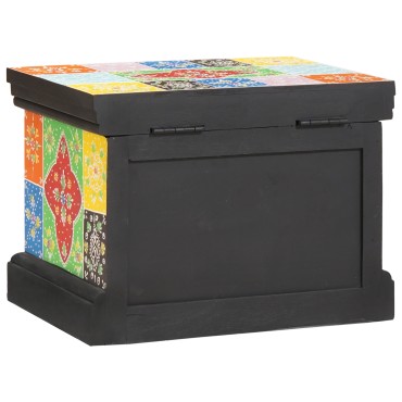 vidaXL κουτί αποθήκευσης vitaXL 40x30x30cm Στερεό Ξύλο Μαγκά