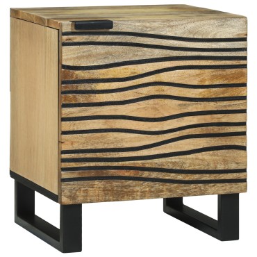 vidaXL Κομοδίνα 2 τεμ. 40x33.5x46cm Μασίφ Ξύλο Μάνγκο