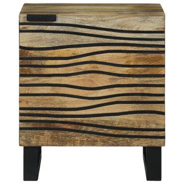 vidaXL Κομοδίνα 2 τεμ. 40x33.5x46cm Μασίφ Ξύλο Μάνγκο