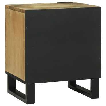 vidaXL Κομοδίνα 2 τεμ. 40x33.5x46cm Μασίφ Ξύλο Μάνγκο