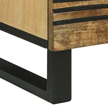 vidaXL Κομοδίνα 2 τεμ. 40x33.5x46cm Μασίφ Ξύλο Μάνγκο