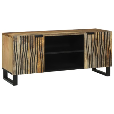 vidaXL Ντουλάπα Τηλεόρασης 105x33.5x46cm Μασίφ ξύλο μάνγκο
