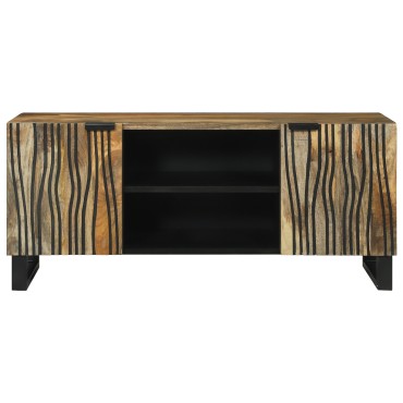 vidaXL Ντουλάπα Τηλεόρασης 105x33.5x46cm Μασίφ ξύλο μάνγκο