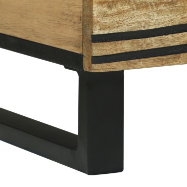 vidaXL Τραπεζάκι 80x50x40cm από μασίφ ξύλο μάνγκο 1 τεμ.