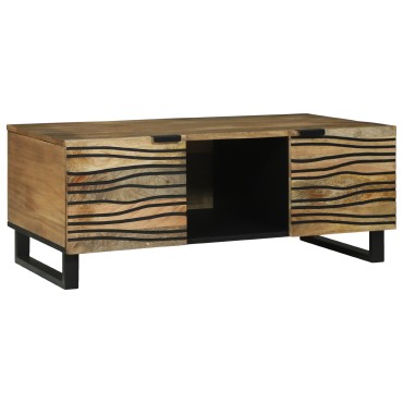 vidaXL Τραπέζι Καφέ 100x54x40cm Μασίφ Ξύλο Μάνγκο 1 τεμ.