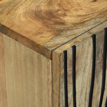 vidaXL Ντουλάπα Τηλεόρασης 105x33.5x46cm Μασίφ Ξύλο Μάνγκο