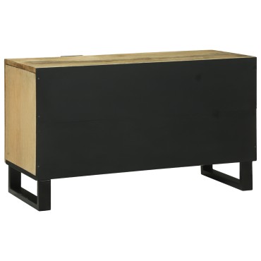 vidaXL Ντουλάπι τηλεόρασης 80x31.5x46cm Στρατηγικά ξύλο μάνγκο και ξύλο προσδιορισμού 1 τεμ.
