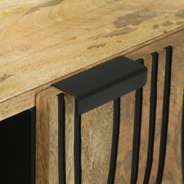 vidaXL Ντουλάπι τηλεόρασης 80x31.5x46cm Στρατηγικά ξύλο μάνγκο και ξύλο προσδιορισμού 1 τεμ.