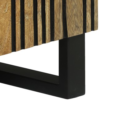 vidaXL Ντουλάπι τηλεόρασης 80x31.5x46cm Στρατηγικά ξύλο μάνγκο και ξύλο προσδιορισμού 1 τεμ.